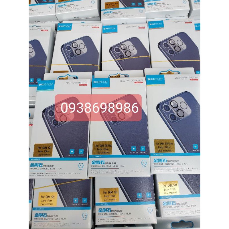 Kính dán bảo vệ camera trong suốt Sam Sung Galaxy S21/ S21 Plus/ S21 Ultra - Hàng chính hãng KUZOOM