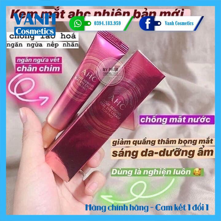 |Đủ Size- mới nhất 2021| Kem Mắt AHC ULTIMATE REAL EYE CREAM FOR FACE - Vanh Cosmetics | BigBuy360 - bigbuy360.vn