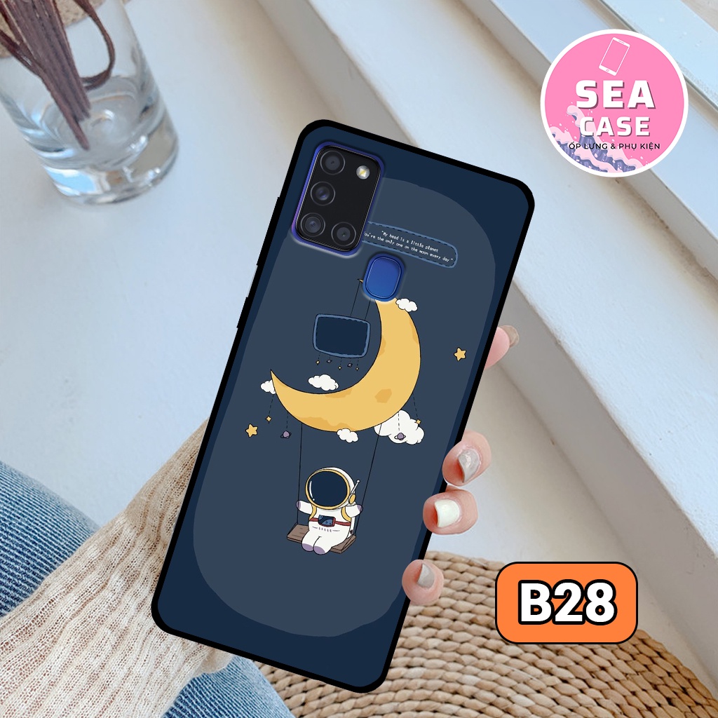 Ốp lưng Samsung A21S/ M21/ M30S hình vũ trụ,hoạt hình,phi hành gia – ốp nhựa chống trầy,chống va đập