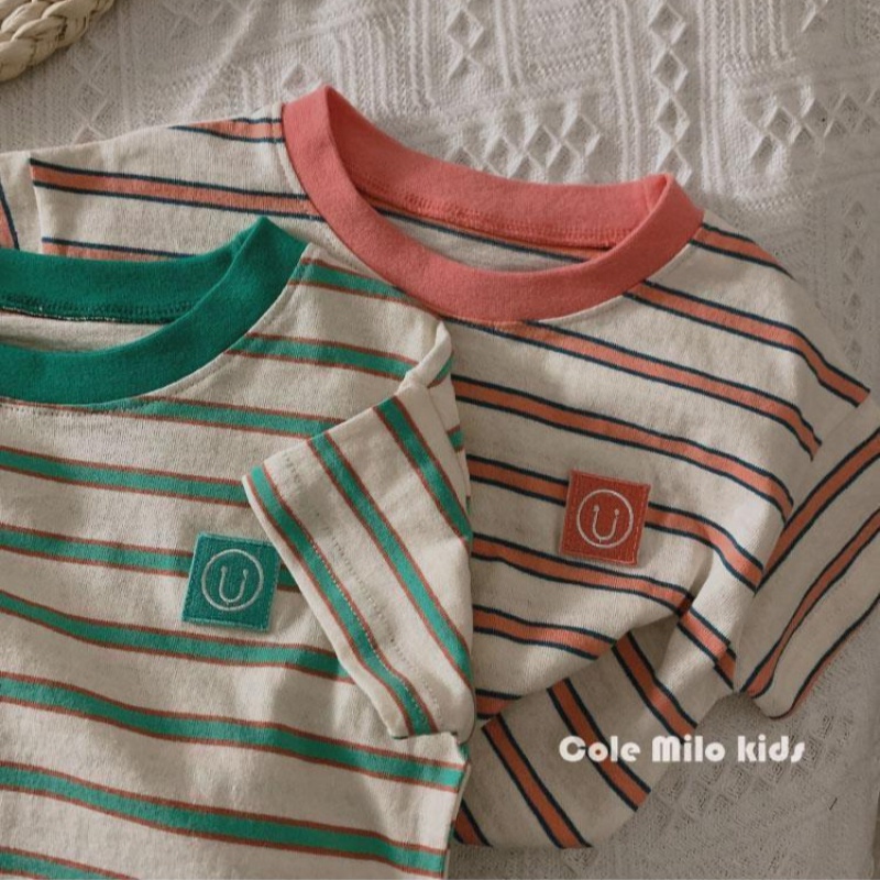 MNGRL Áo Thun Cotton Ngắn Tay Thời Trang Mùa Hè Cho Trẻ Em