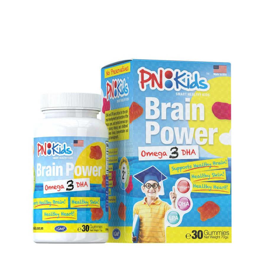 PNKIDS Brain Power Omega 3 DHA 30 viên - 0305533