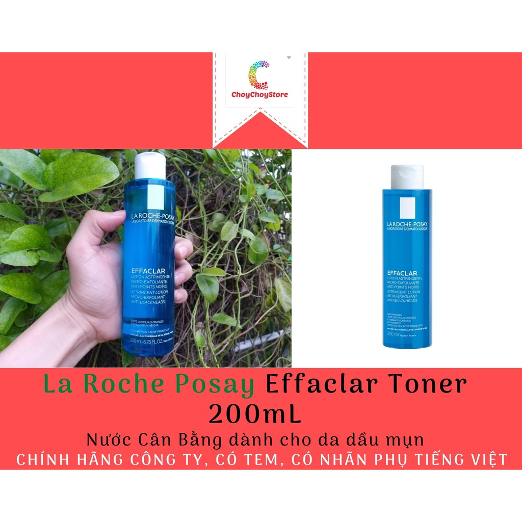 [TEM CTY] La Roche Posay Effaclar Toner 200ml Nước Cân Bằng dành cho da dầu mụn