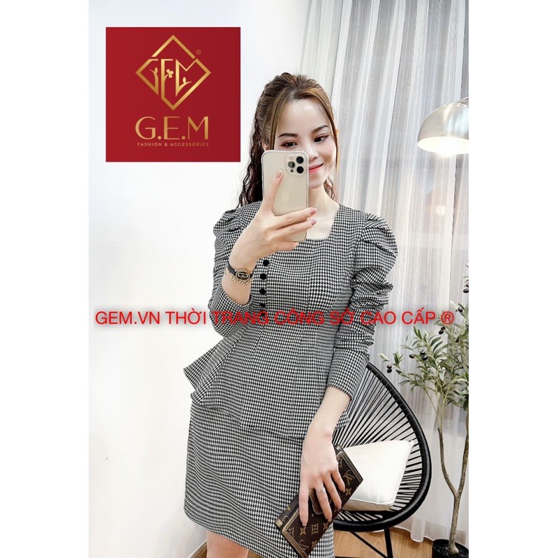 [BÁN BUÔN&LẺ] Đầm rời nữ - váy ôm body dáng peplum che bụng mỡ hiệu quả - tôn dáng sang trọng thời trang lịch sự GEM.VN