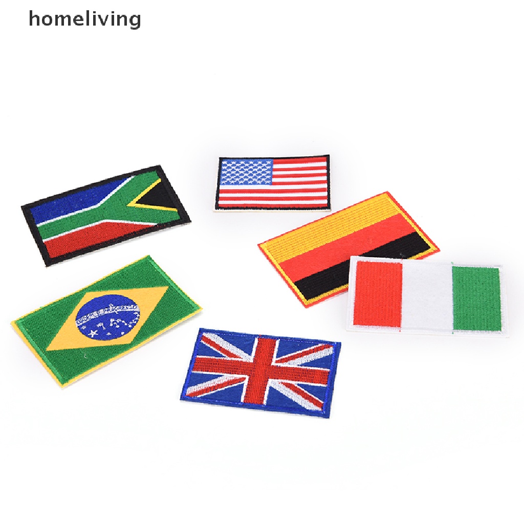 Miếng Dán Ủi Quần Áo Thêu Hình Quốc Gia
