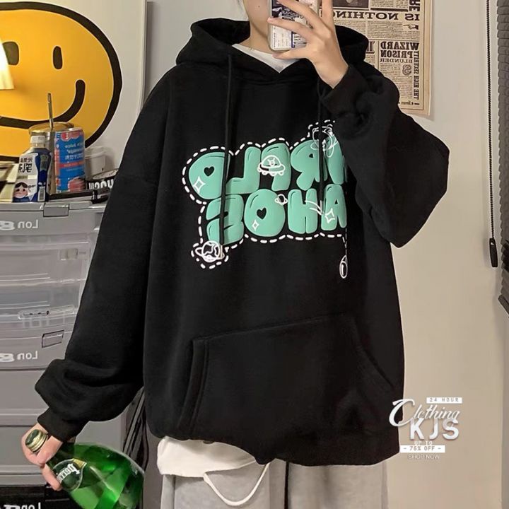 Áo Khoác Nỉ Nam Nữ - Áo Hoodie Lót Nỉ Bông KJS Clothing Dáng Rộng Unisex Hàn Quốc AHD01 | BigBuy360 - bigbuy360.vn