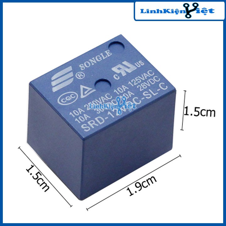 Bộ 3 Chiếc Relay Songle 12V10A SRD- 12DVC- SL- C