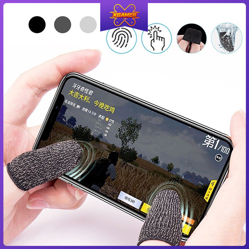 XGamer Gaming Finger Sleeve Professional Touchscreen Game Sweatproof Controller Fingertip Gloves Shoot Aim Joysticks for Phone Gaming Gloves | BigBuy360 - bigbuy360.vn