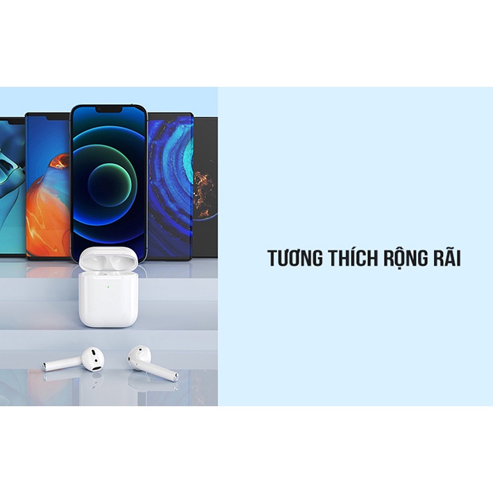 Kiểu dáng tai nghe không dây táo Bluetooth 2 tai True Wireless WK TWS Earbuds âm thanh siêu hay
