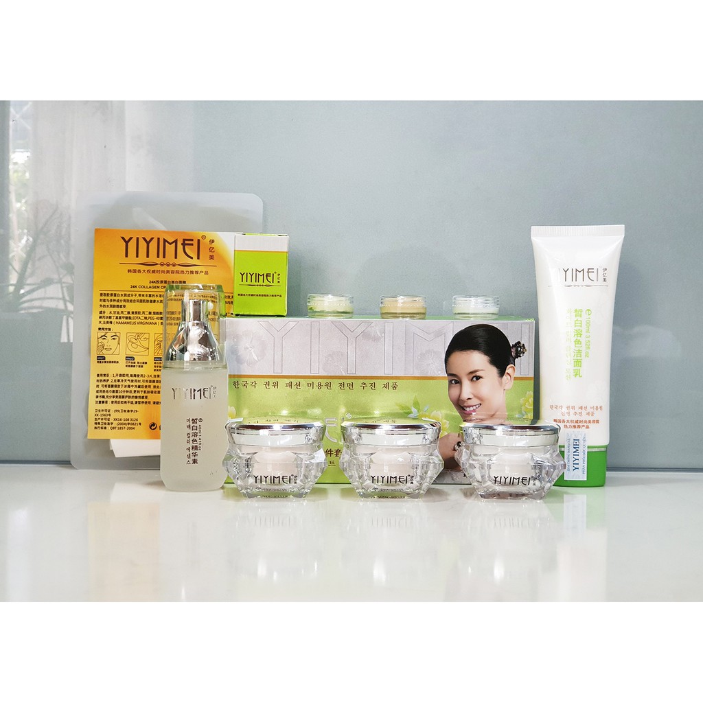 Mỹ phẩm trị nám cao cấp Yiyimei 5in1, Kem trị nám, tàn nhang, dưỡng trắng da Yiyimei.