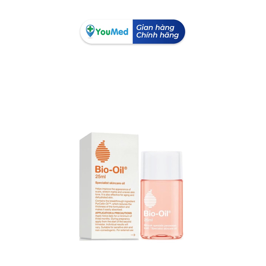 Dầu Chăm Sóc Da Bio-Oil 25ml - giúp giảm rạn da, mờ sẹo, đều màu da