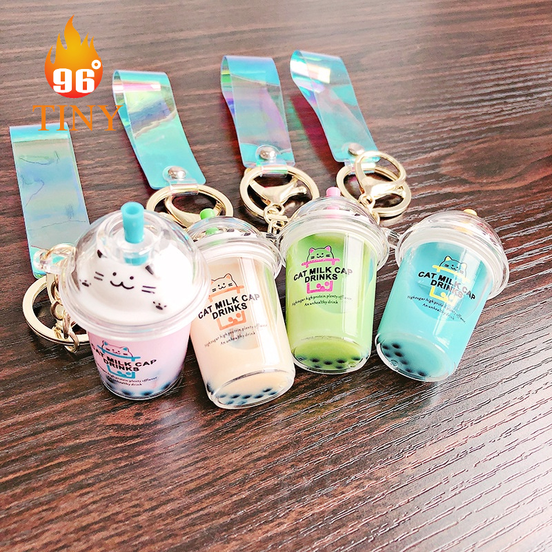 Móc khóa bình trà sữa - Móc khóa đáng yêu cho tín đồ trà sữa