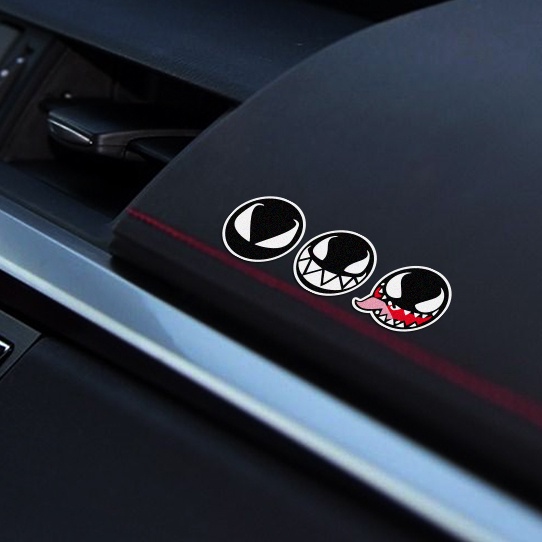 Universal Cartoon Venom Reflective Car Sticker Marvel Phim Venom Xe máy Decal cho Honda