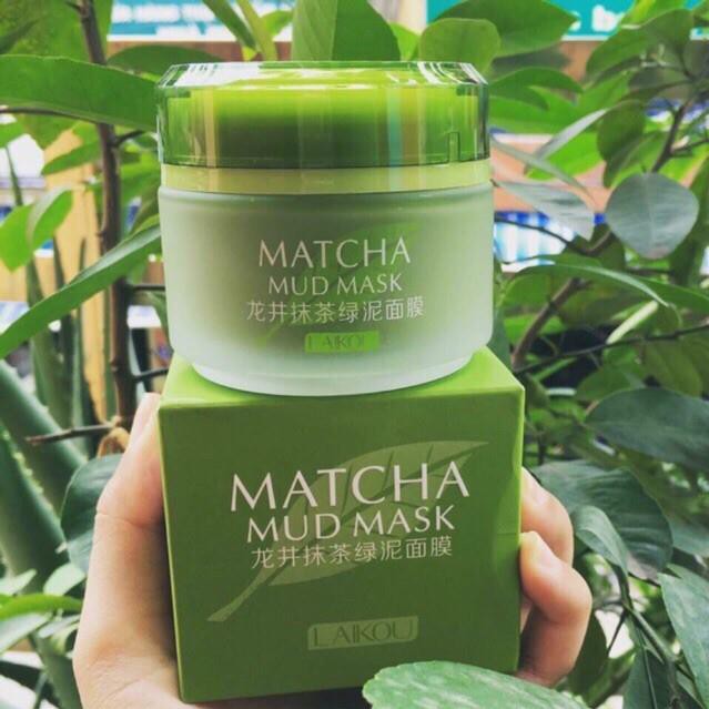 Mặt Nạ Bùn Trà Xanh Laikou Matcha Mud Mask 5 Tác Dụng 85g