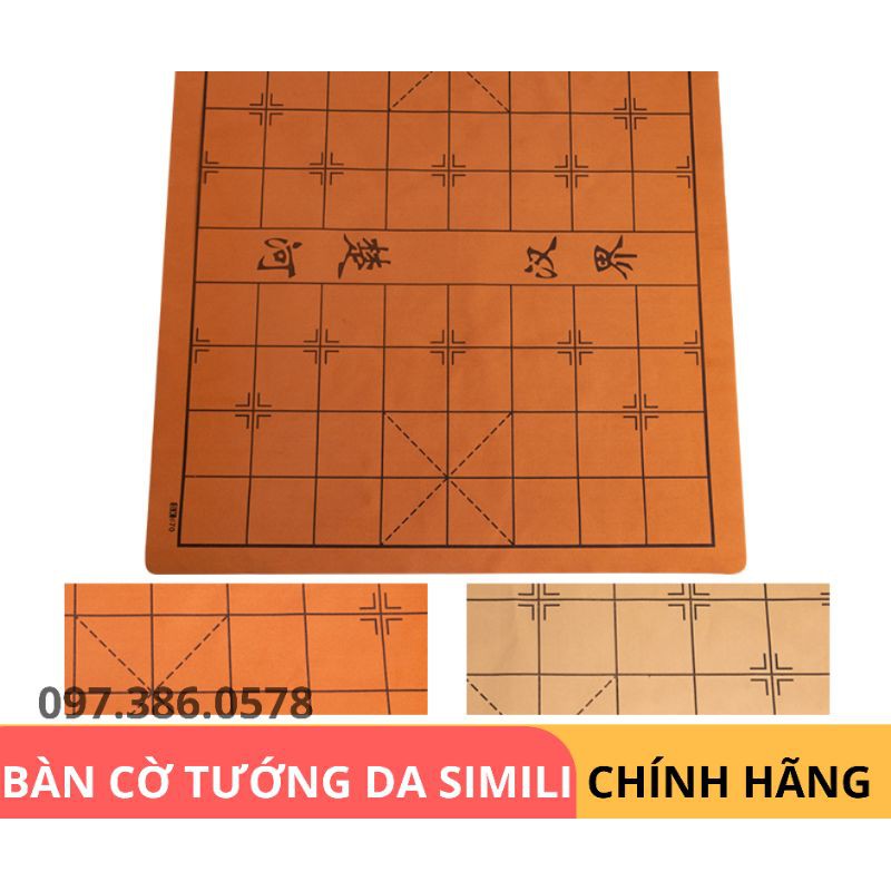 BÀN CỜ TƯỚNG DA SIMILI CHÍNH HÃNG