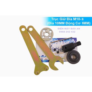 Trục giữ lưỡi cưa, lưỡi cắt, lỗ 8mm, tặng kèm cờ lê, vặn lục giác