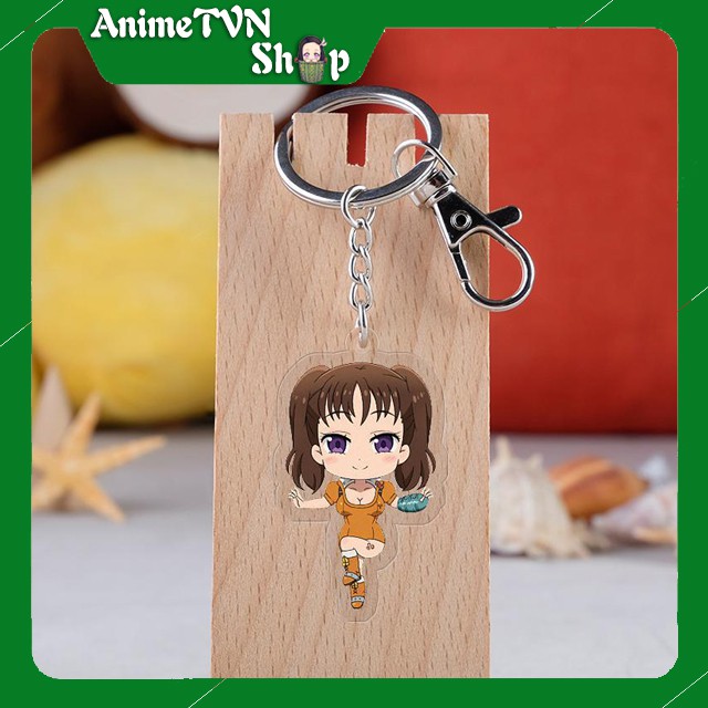 Móc khoá Mica dây xịn anime Nanatsu no Taizai (Thất Hình Đại Tội) - Nhựa Cứng Acrylic In 2 mặt sắc nét ( ảnh thật )