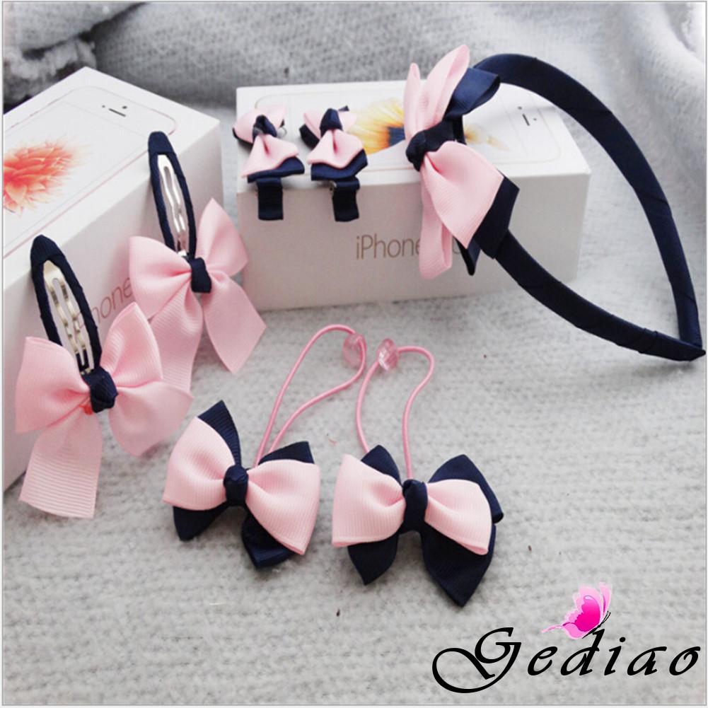 Ged♥cute beautiful Newest Girls Bow knot Barrette Hair Ring Fashion Accessories hair wear