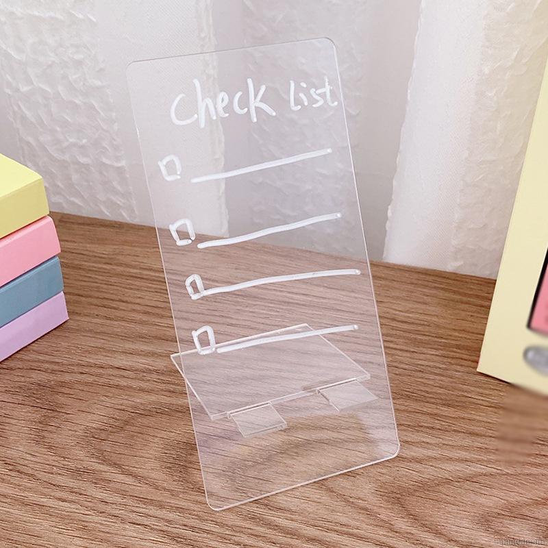 Bảng ghi chú bằng acrylic trong suốt thiết kế đơn giản cho học sinh