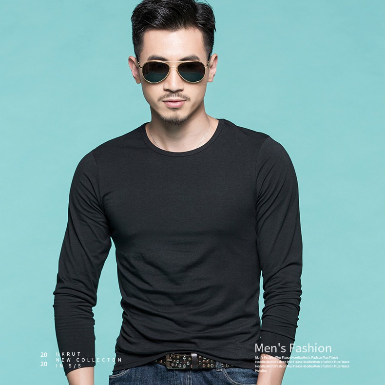 Áo thun nam tay dài - Giữ Nhiệt - Chất liệu Cotton - Phù hợp mặc cho mùa thu đông | BigBuy360 - bigbuy360.vn