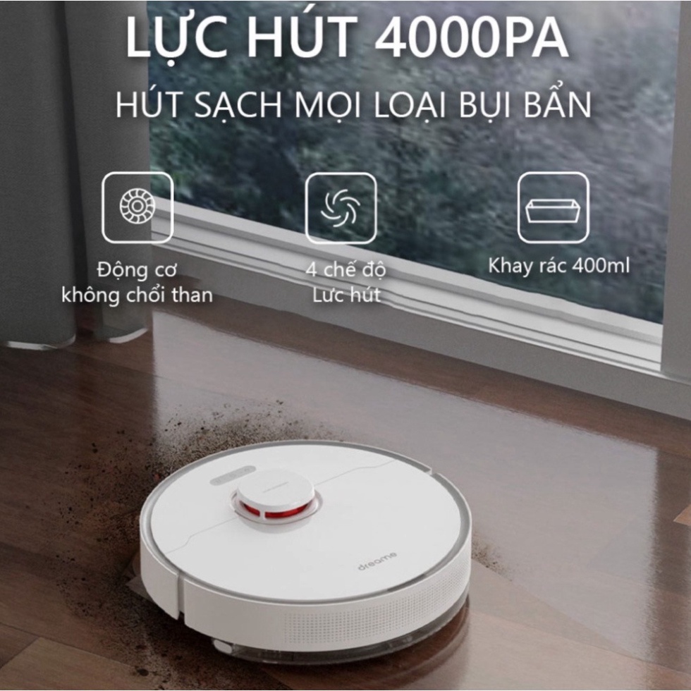 Robot Hút Bụi Lau Nhà Dreame D10 Plus - Pin 5200mAh - Bản quốc tế - Bảo hành 12 Tháng
