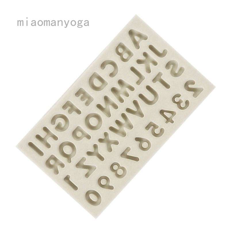 Khuôn tạo hình socola dạng chữ cái bằng silicon