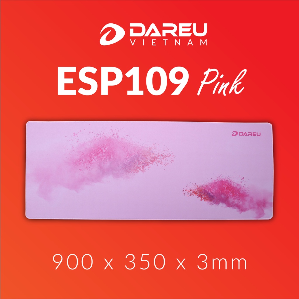 Bàn di chuột DAREU ESP109 PINK (900 x 350 x 3mm) - Hàng chính hãng