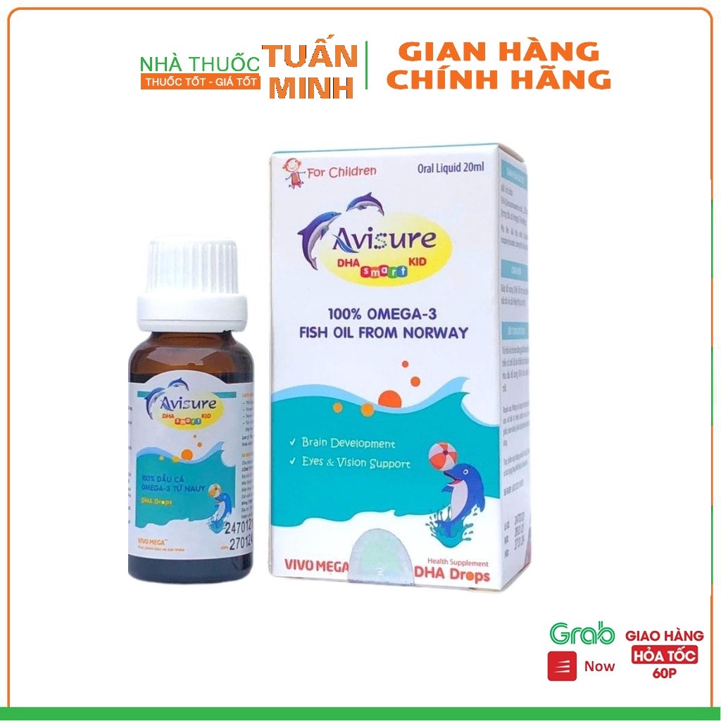 Avisure DHA Smart kid - bổ sung DHA tinh khiết giúp phát triển não bộ và thị lực cho bé