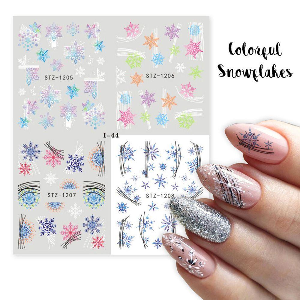 Miếng Dán Trang Trí Móng Tay Họa Tiết Chim Cánh Cụt 4 Trong 1