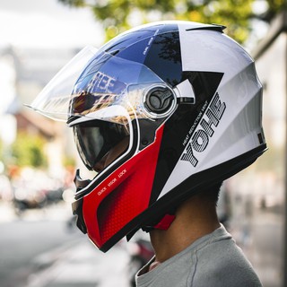 Mũ bảo hiểm fullface 2 kính yohe 970 - bảo hành 5 năm - spid.vn