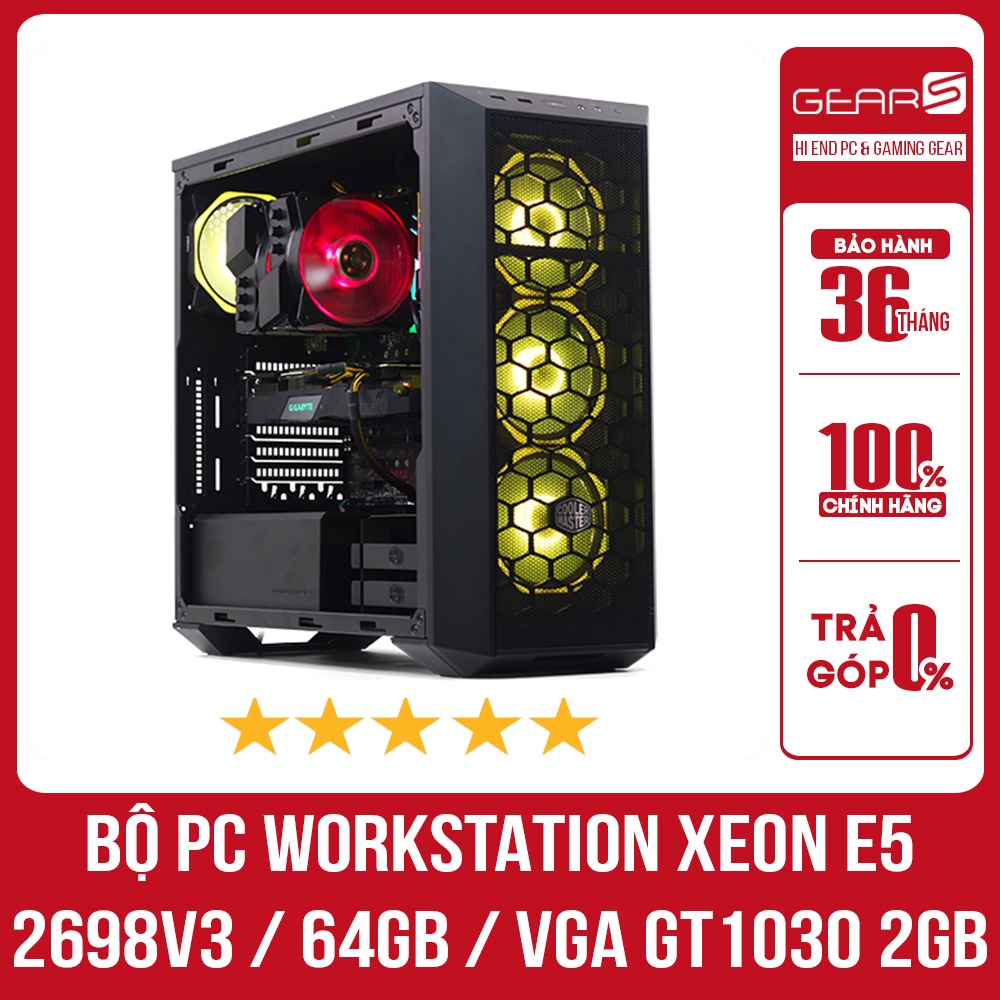 BỘ PC WORKSTATION XEON E5 2698v3 / 64GB /GT1030 LP 4GB