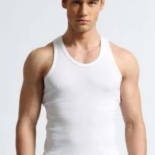 Áo thun ba lỗ nam cổ tròn cao cấp mặt gân