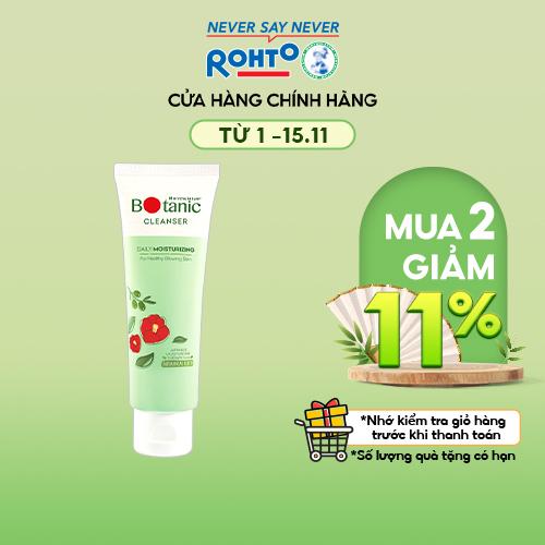 [Mã FMCGMALL -8% đơn 250K] Gel rửa mặt chiết xuất hệ thực vật Mentholatum Botanic Cleanser 80g