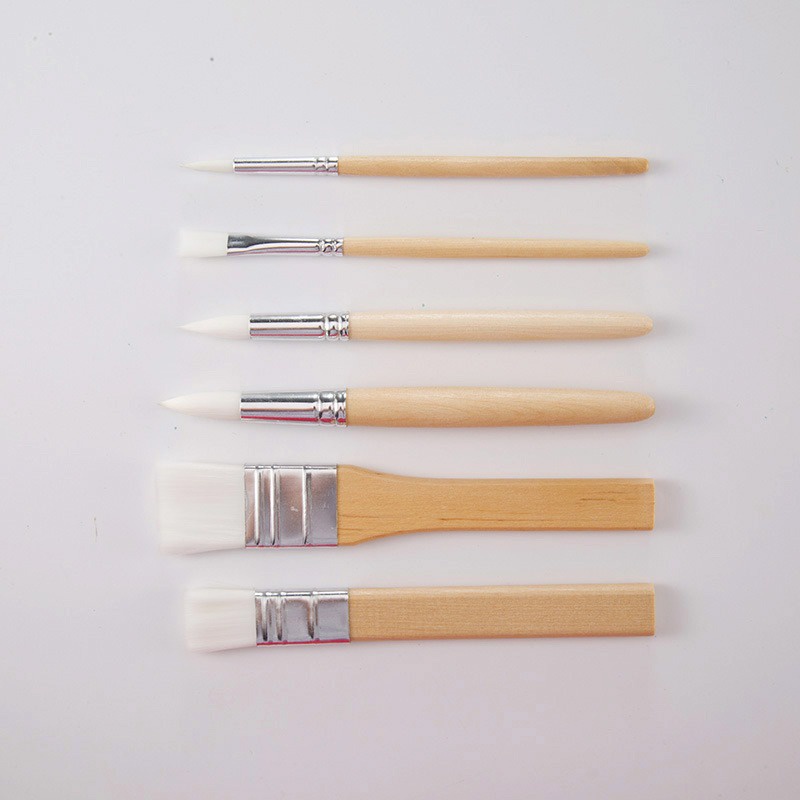 Bộ 6 cọ bảng rộng vẽ tranh nước, sơn dầu, acrylic
