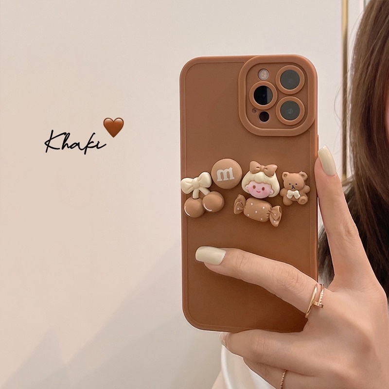 (SIÊU RẺ) Ốp lưng iphone nâu gấu, kẹo nổi 6/6plus/6s/6splus/7/7plus/8/8plus/x/xr/xs/11/12/13/pro/max/plus/promax
