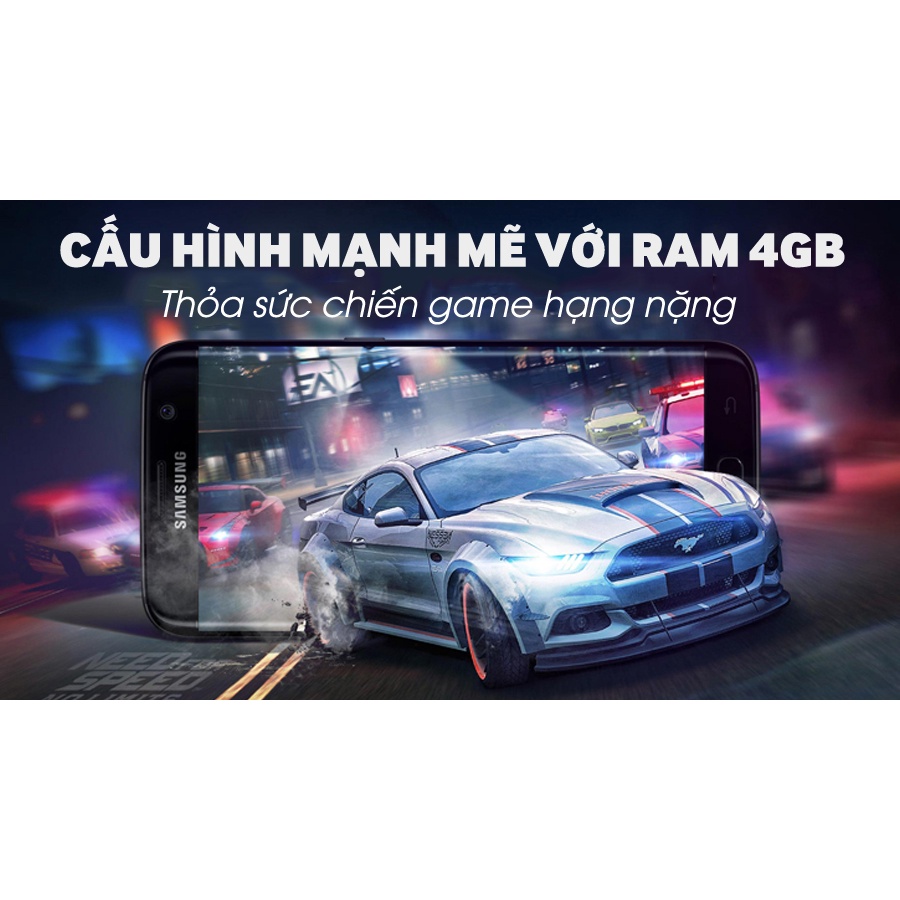 Điện thoại Samsung Galaxy S7 Edge ram 4G rom 32G, Màn hình: Super AMOLED, 5.5", Quad HD, Chiến Game nặng mượt - BNN 03