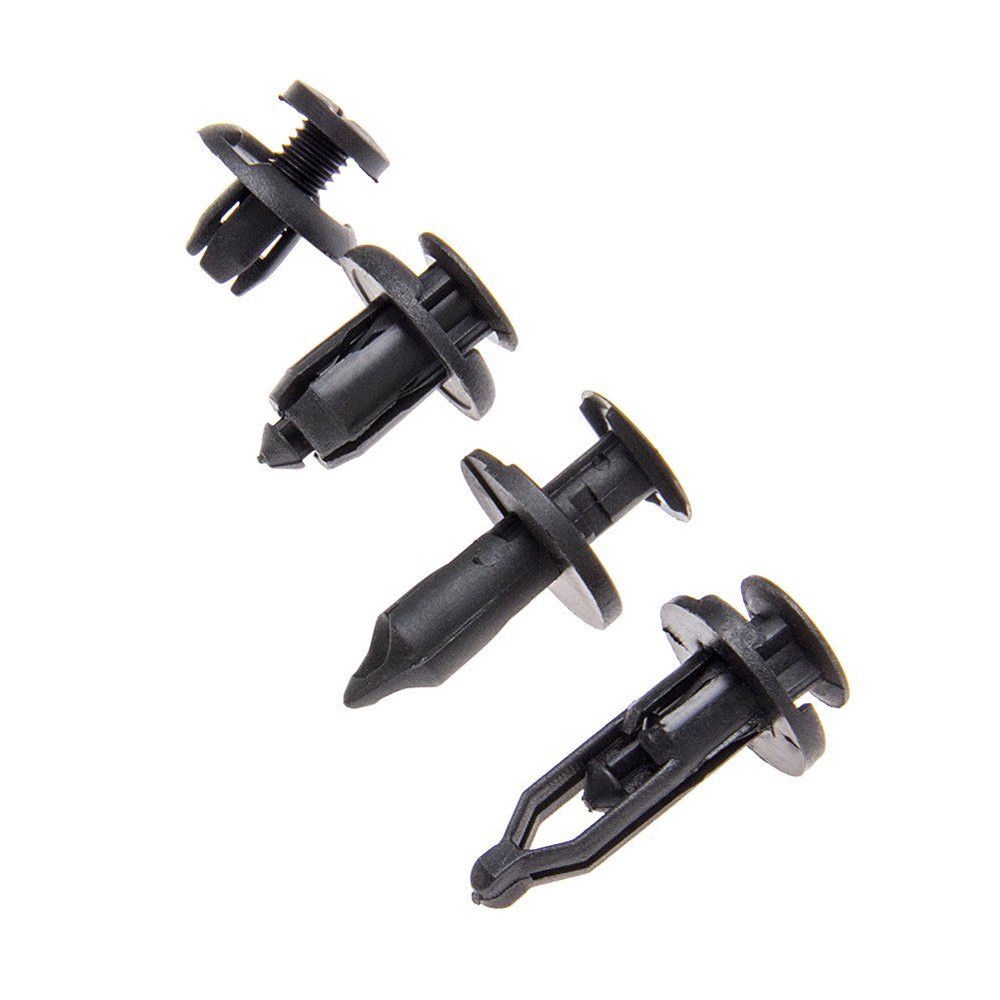 Set 40 đinh tán nhựa  màu đen cho xe hơi ô tô - Chốt vít nở