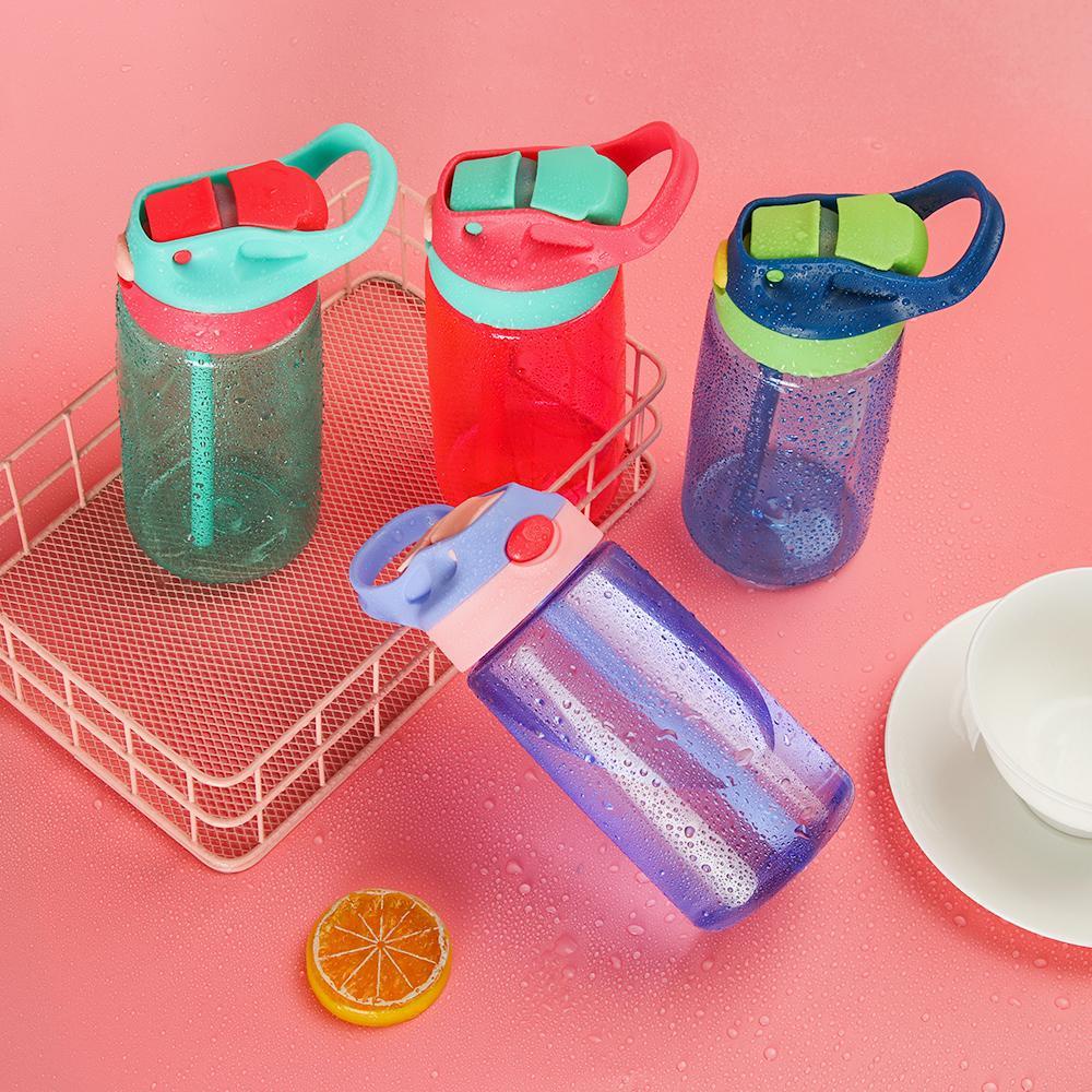PISTA Bình Nước Nhựa 480ml Chống Rò Rỉ Cho Bé