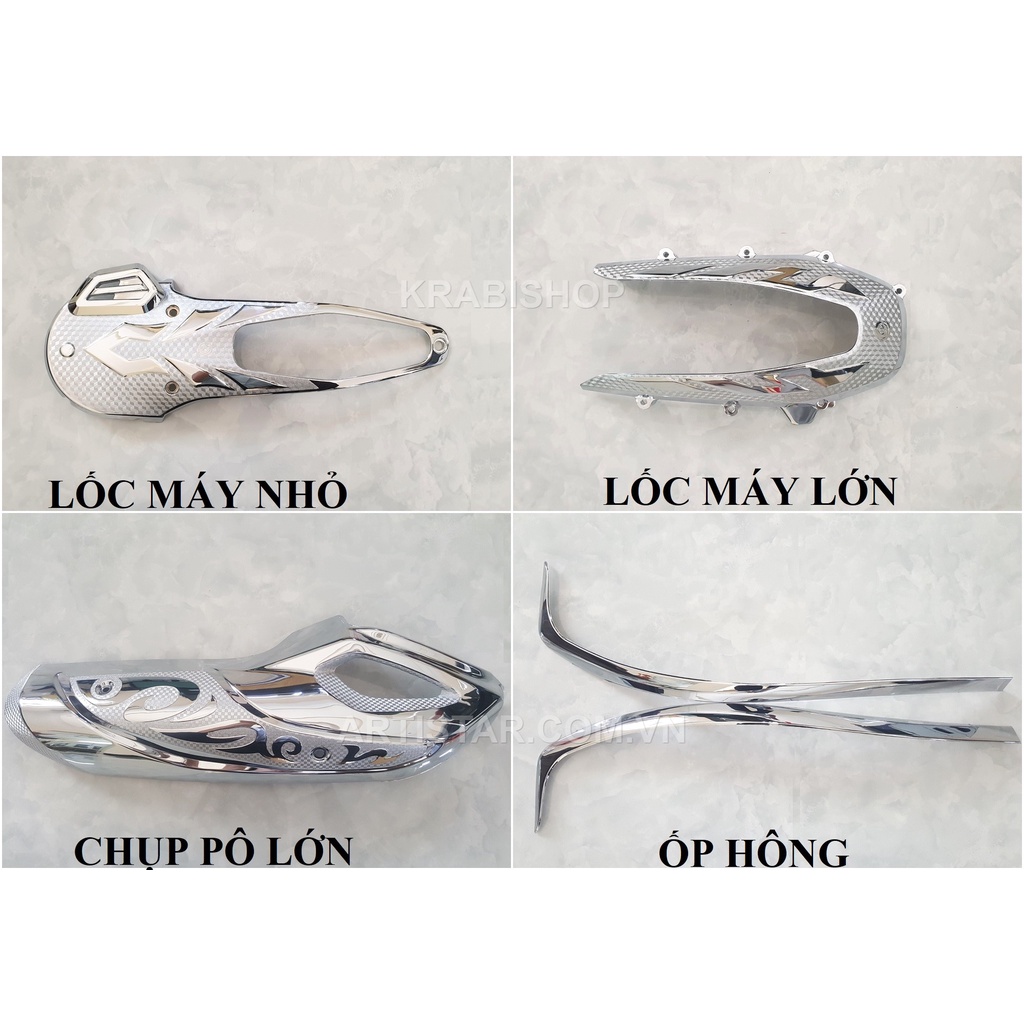 Ốp trang trí xe SH 125 150 2020->2023 mạ Crom Artistar
