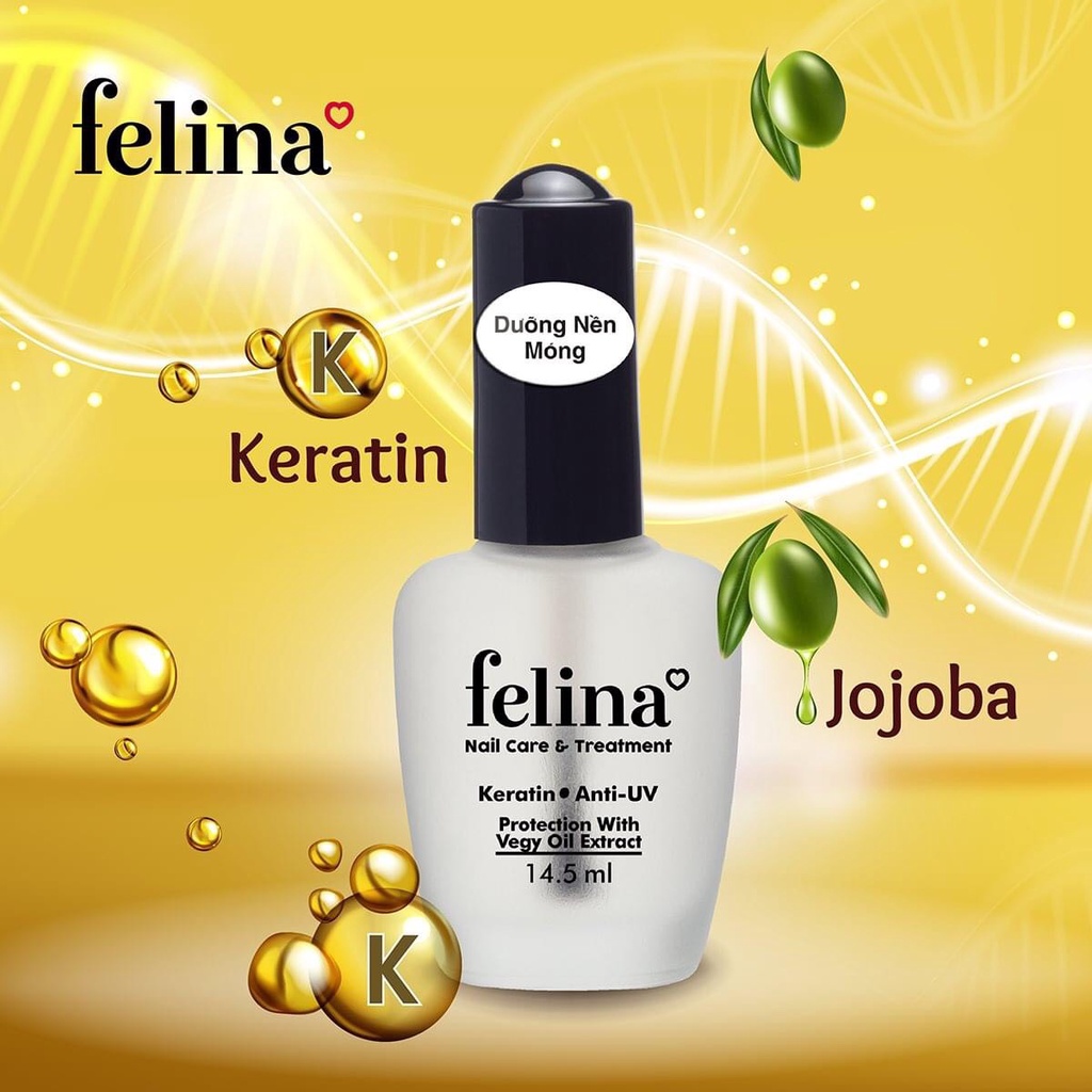 Sơn Dưỡng cứng móng, nền móng, trắng móng, phẳng móng FELINA 14.5ml