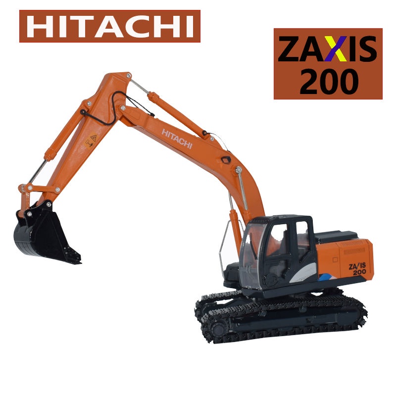 HITACHI Mô Hình Xe Cần Cẩu Bằng Hợp Kim Độc Đáo Sống Động
