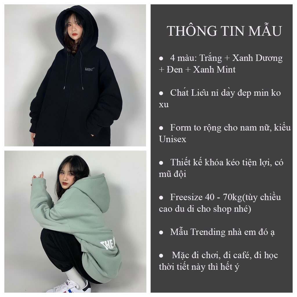 Áo khoác nỉ Unisex YOUR BASIC có mũ Áo khoác Hoodie tay bồng thời trang Hàn Quốc - GEN_ZOO