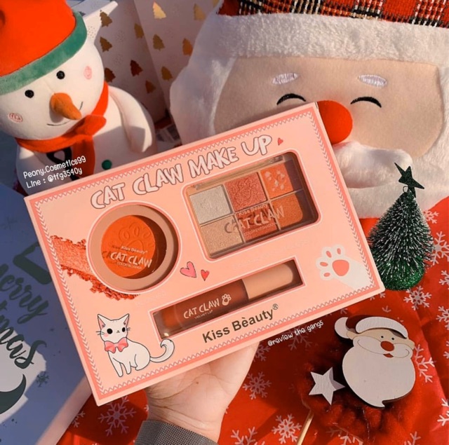 (BTD3) Bộ Trang Điểm 3in1 Cat Claw Gồm Phấn Má + Phấn Mắt + Son Kem Của Kiss Beauty Hàng Nội Địa Trung | BigBuy360 - bigbuy360.vn