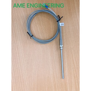 Can nhiệt K, phi 5, dài 100mm, ren M8x1.25, dây tín hiệu 2M, 10AK5.0D100LE2.0MS - Hàng chính hãng CAHO Taiwan