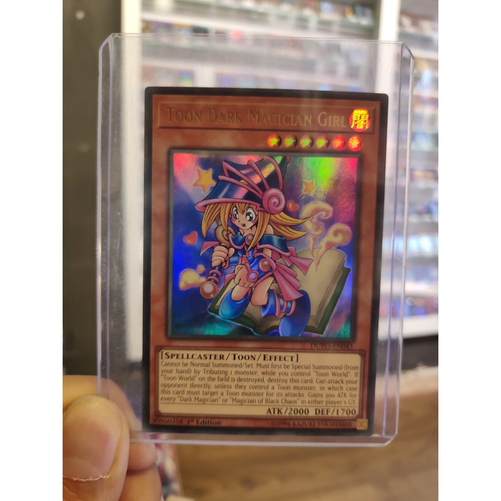 [ Dưa Hấu Yugioh ] Lá bài thẻ bài Toon Dark Magician Girl – Ultra Rare - Tặng bọc bài nhựa bảo quản