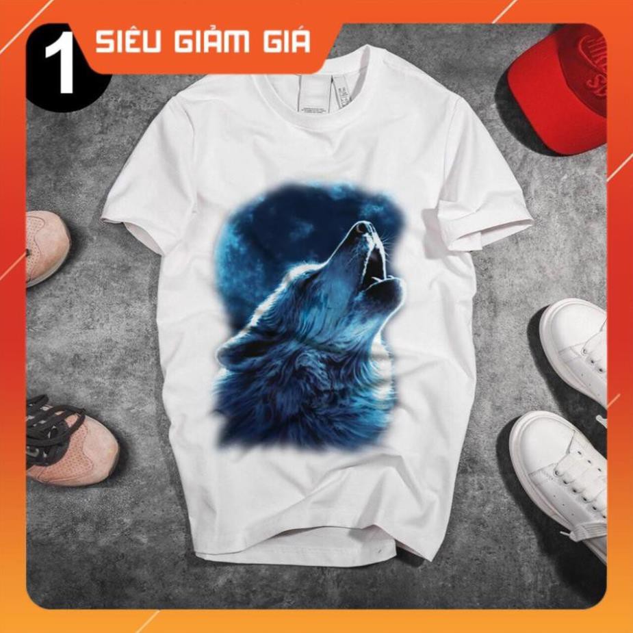🔥BÁN CHẠY🔥 Áo Thun In Hình Sói Cô Độc - Album Nhiều Mẫu /uy tín chất lượng