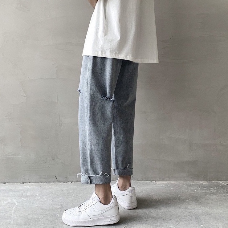 Quần baggy jean nam nữ - Form rộng - Giá rẻ - Kèm ảnh thật - Cam kết đổi trả free với hàng lỗi-N20