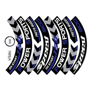 Tem Dán Vành Full Bánh Spost Xanh Đen