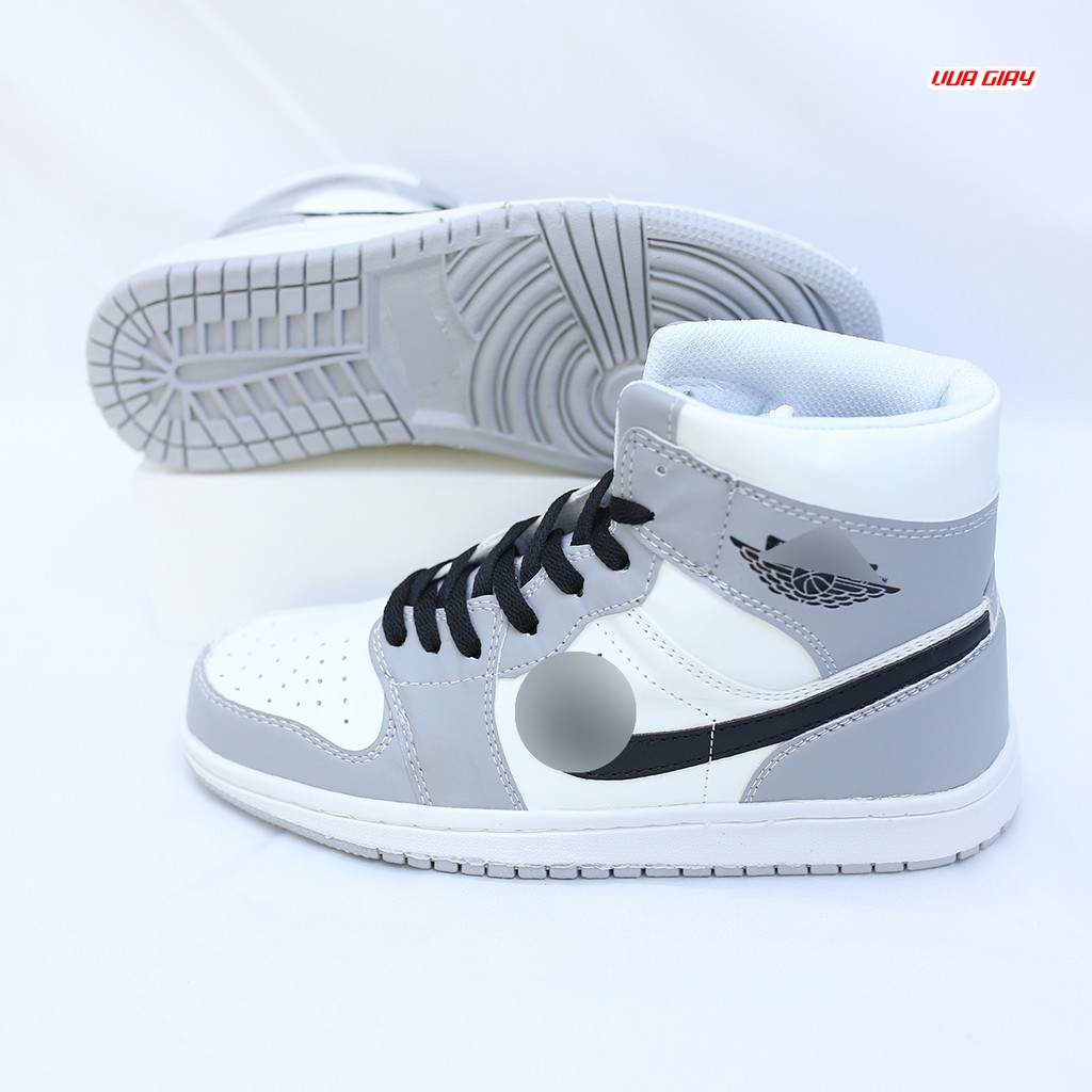 [Mã FAGREEN245 giảm tới 30K đơn 99K] Giày Thể Thao Jodan 1 Màu Xám Cổ Cao,Thấp Nam Nữ | BigBuy360 - bigbuy360.vn
