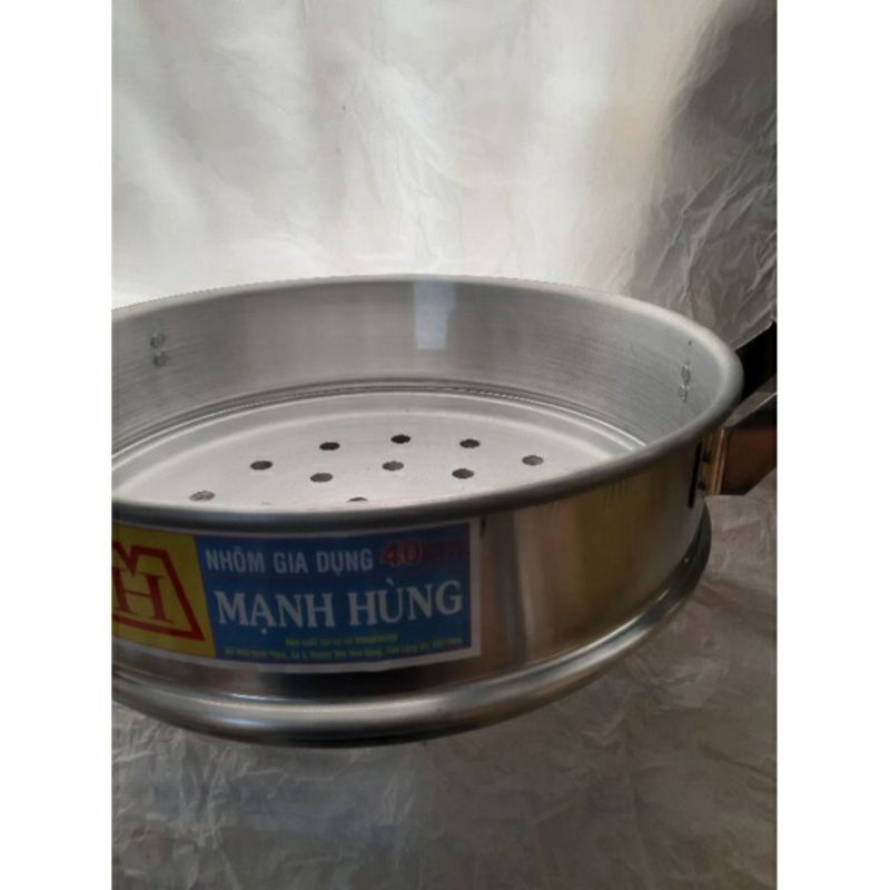 Bộ xửng hấp nhôm Mạnh Hùng size 40 đun bếp gas đun bếp từ