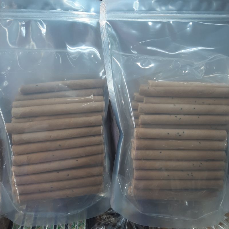 800g Bánh quế dừa hương vani -Bánh ống mè thơm ngon